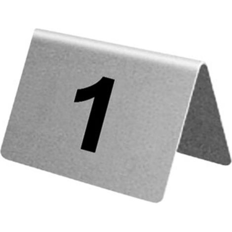 Lot de numéros de table en inox Olympia de 1 à 10