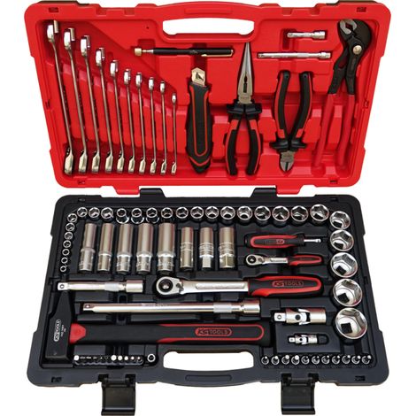 Coffret de douilles et accessoires ULTIMATE, entraînement 1/4" et 1/2", 84 pièces (1/2)
