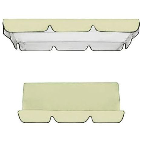 Outdoor3SeaterGarden Balancelle de jardin avec housse de auvent imperméable ConfortableRechange Auvent pour meubles de terrasse Parfait pour se détendre et profiter de votre jardin (1/5)