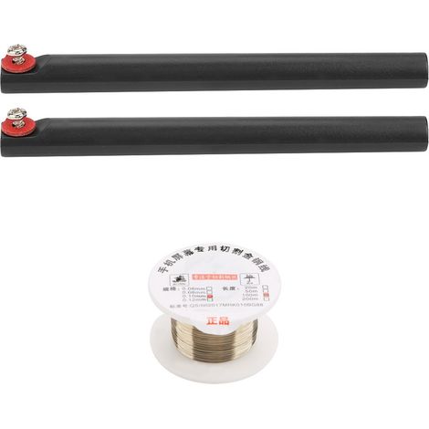 Fil de molybdène 100 m pour séparateur écran iPhone, avec poignée, découpe LCD, diamètre 0,1 mm, bobine de 100 mètres (1/5)