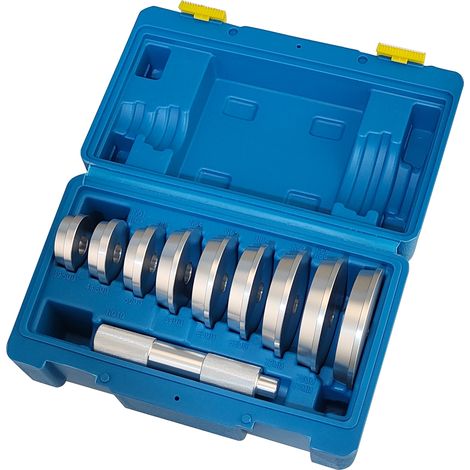 10 pièces Extracteur de roulement voiture presse hydraulique Outillage mecanique auto pour presser et enfoncer les roulements/arbres/joints d'étanchéité (1/4)