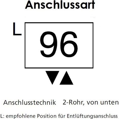 Arbonia Mehrpreis SRR, Anschl.-Art 99 Mittenanschluss SR - 84974099 von Buderus