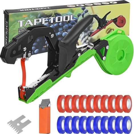 Machine à Nouer Plantes Machine Taper Nouer Branches Outil Jardinage Manuelle Attacher Pince à Lier pour Attache Tomate Plantes Jardin Fruits Légume Fleurs Vigne Branches Pince de Dressage (1/5)