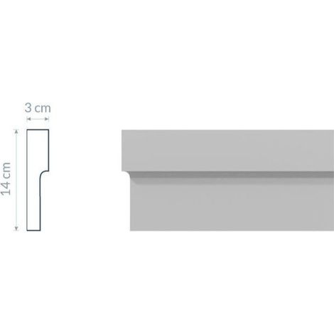 Moulure de Fenêtre L2: Design Simple et Élégant — barre de 2,4 m (1/3)