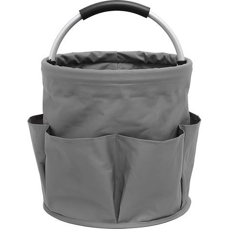 Multifunktionale Gartentasche, 600D Oxford, 17 l, mit Fächern, Organizer, wasserabweisend, faltbar, für Erntearbeiten, Einkäufe und Picknicks (1/3)