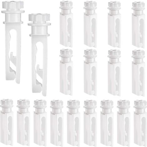 Lot de 20 tiges de rechange pour store vertical Blanc (1/5)