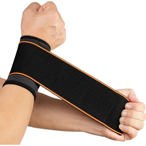 Wrist Support, Elastic Wrist Compression Straps, Breathable Wrist Support Band, Wrist Brace for Women and Men, for Fitness, Weightlifting (1/5)