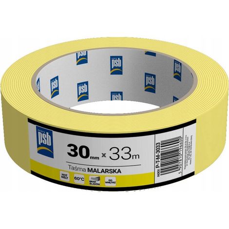 Nastro adesivo giallo PSB 30 mm x 33 m