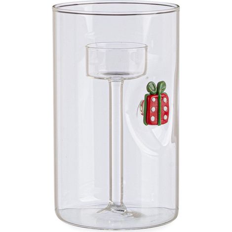 Bizzotto Portacandela Lavish con Regalo di Natale H 15 Cm D 9 Cm con Scatola Regalo (1/2)