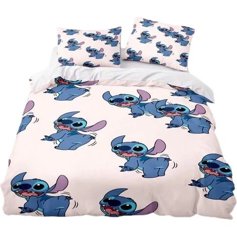Housse de couette 200x200 cm avec 2 taies d'oreiller 50x75 cm, linge de lit enfant, garçons et filles (1/3)
