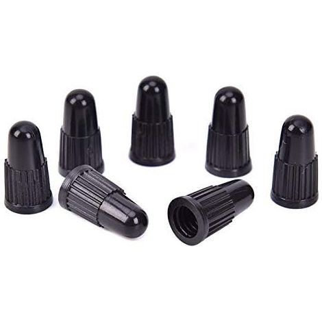 BEBUSINGOTO 20 pièces/ensemble valve de pneu de vélo couvercle en plastique professionnel valve anti-fuite couvercle de valve de pneu de vélo noir (1/5)