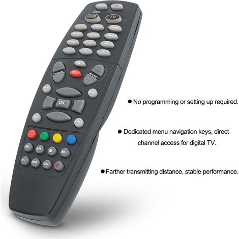 Fernbedienung kompatibel mit Dreambox 800HD, 800SE, DM800 C/S/SE – Smart-TV-Decoder – Präziser Ersatz