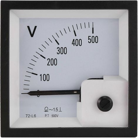Capteur auto 72 – L6 Voltmeter 500V Pointer Type Voltage Meter Mechanical Header Pointer Meter Generator Set Part (1/5)