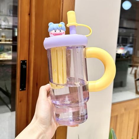 900 ml tekopp avec figurine et sucre, réservoir transparent avec boîte de rangement et étiquette violette (1/2)