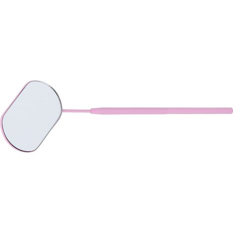 Miroir à extension de cils en acier inoxydable rose, outil d'aide à la pose de faux cils, miroir dentaire de contrôle, accessoire de beauté professionnel (1/5)