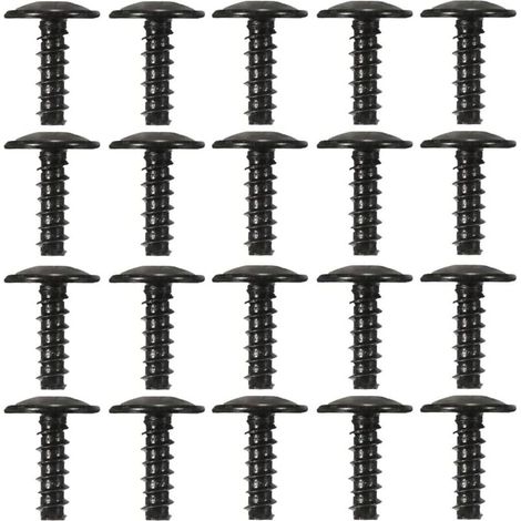 20 Pièces Vis Tôle Pour Garde - Boue Voiture, c, Vis Ailes Sous Le Capot Du Moteur, Metal Fixations Bouclier De Pare-Chocs (1/5)