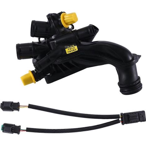 Boîtier de thermostat de liquide de refroidissement moteur avec capteur pour 207-- (1/5)