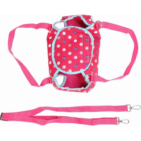 Harnais de soutien pour chien, épaule unique, portable et respirant, pour l'extérieur, couleur rose, taille M (1/4)