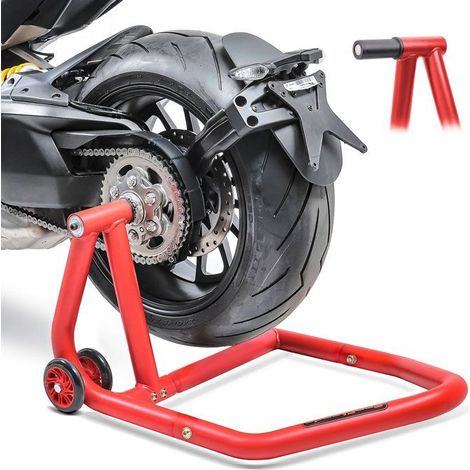 Cavalletto da officina per Ducati Multistrada V4 Pikes Peak 22-25 Singolo One-POM rosso