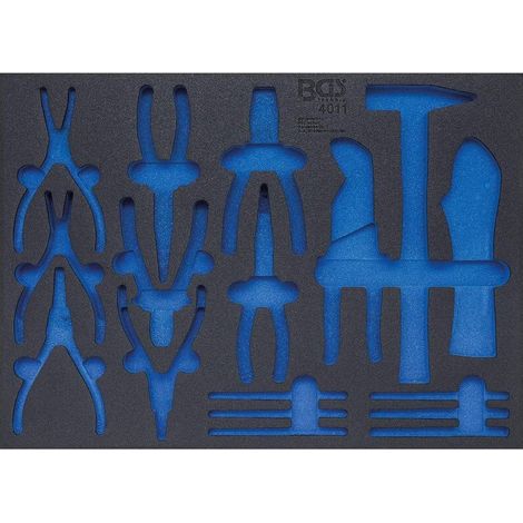 Insert de Servante d Atelier 3/3 Vide - 41,9 x 4,7 x 56,9 cm - Compatible Art. 4011 - Organisation et Praticité - D-Work