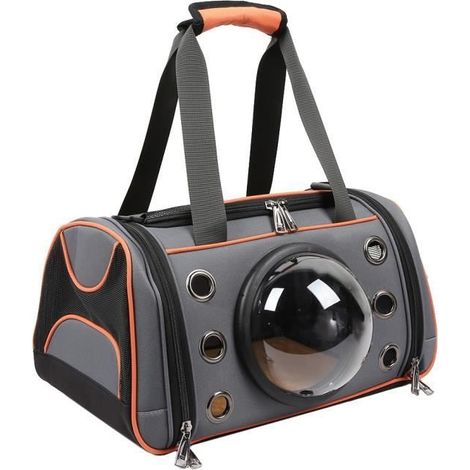 Tragbare Transportboxen für Katzen und Hunde, atmungsaktive Haustiertransportboxen, kapselförmige Handtaschen/Schultertaschen/Körbe (1/4)