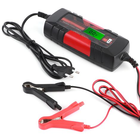 Chargeur de batterie intelligent pour l'entretien électronique des batteries auto et moto 6-12 V, étanche IP65, prise UE 110-240 V (1/5)