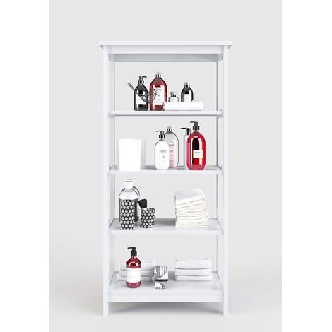 Étagère à Livres en MDF laqué Blanc 70 x 156 x 30 (1/3)