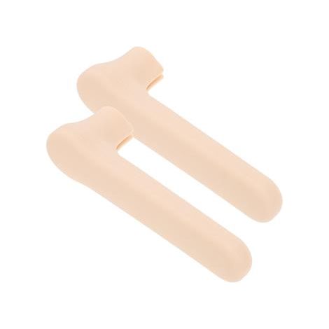 Lot de 2 housses de poignées de porte en silicone anti-collision (beige) (1/2)