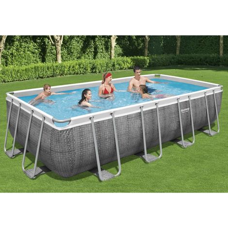Bestway Power Steel Set Piscina Rettangolare 549x274x122 cm (1/5)