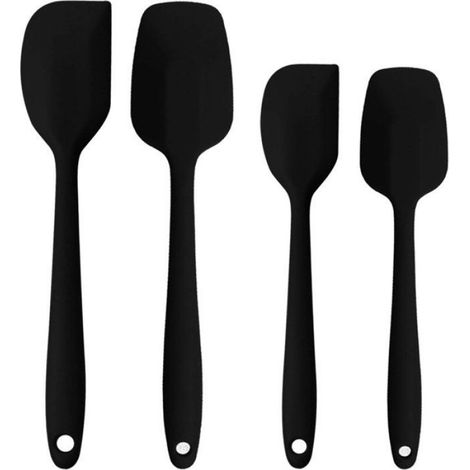 Spatule En Silicone - Résistant Jusqu'à 250 °C - Pour Cuisson Et Pâtisserie - Lot De 4