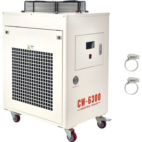 Mophorn Refroidisseur d'eau industriel 8000 W avec compresseur, système de refroidissement pour machine de gravure laser CO2 et tube laser, réservoir de 40 L, débit maximal de 70 L/min (1/5)