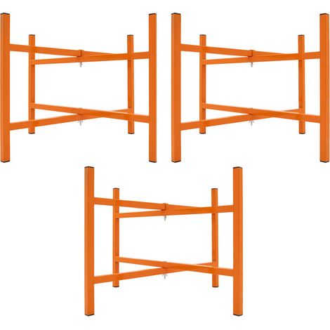 Mörtelbrettständer x 3, 500 mm hoch, klappbar, Stahl, für Maurer (1/5)