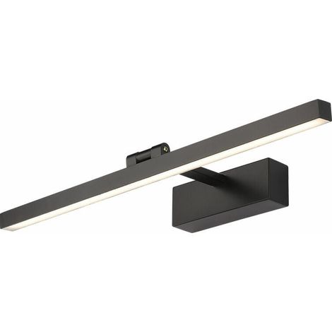 3 couleurs de lumière changeantes. Lampe de salle de bain moderne à LED au-dessus du miroir, applique murale en acier inoxydable avec lumière pi (1/5)