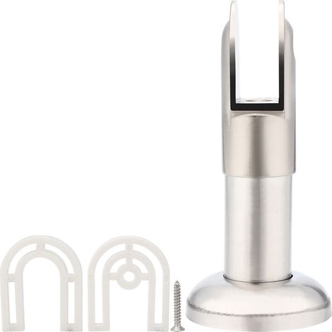 Ej.Life Accessoires de quincaillerie de séparation de salle de bains de toilette d'acier inoxydable soutenant le support réglable de pied A (1/5)