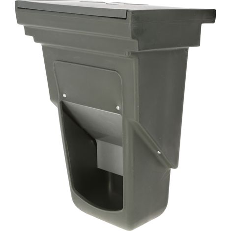 Kerbl Kraftfutterbox klein, grün, 13l mit Blecheinsatz, 330×512×270mm (1/5)