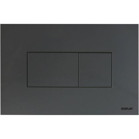 Plaque de commande 3/6L KARISMA pneumatique double chasse - noire soft - Regiplast (1/2)