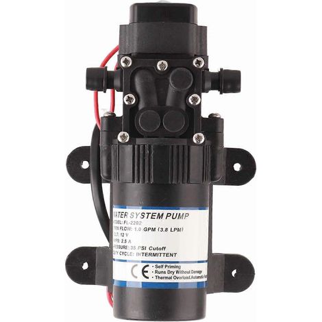 Pompe de surpression miniature à courant continu, 1,0 GPM, 2,5 A, 35 PSI, moteur à aimant permanent, pompe de pulvérisation auto-amorçante, 12 V CC