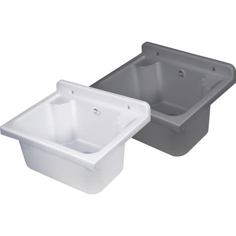 'PILOZZO LAVATOIO DA PARETE ''MINI'' cm 42,5 x 34 x h.20 - bianco' cm 42,5 x 34 x h.20 - bianco