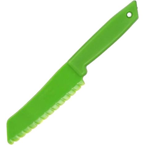 Couteaux Enfants - Planche À Découper Pliable - Lames Nylon Dentelées - Poignées Antidérapantes - Sans BPA - Pour Cuisiner En Sécurité - Lot De 4 (1/5)