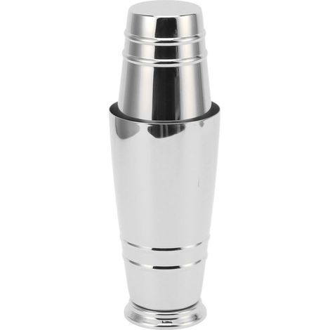 Agitateur à Cocktail en Acier Inoxydable 304 avec Fond Sécurisé Lave-vaisselle, Shaker Boston pour Bar à Domicile Argenté (1/5)