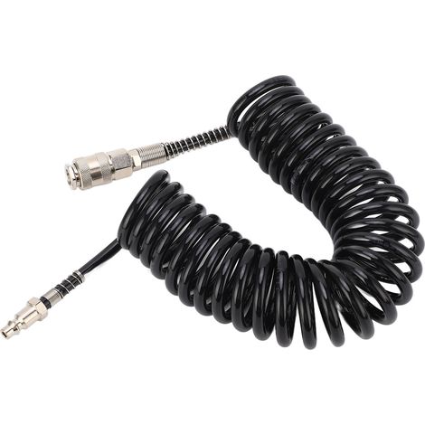 Tuyau d'air enroulé résistant à la pression, durable, flexible et léger, 7 mètres/23 pieds, pour voiture et moto (1/5)