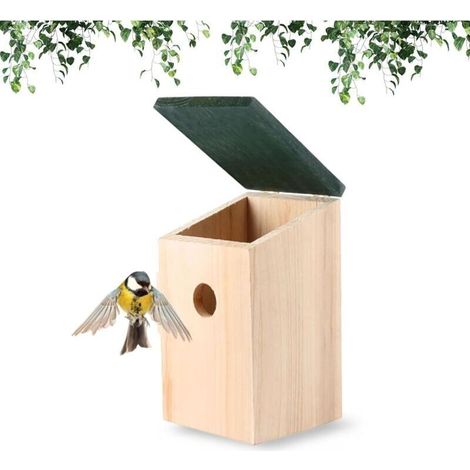 Nichoir à oiseaux en bois de qualité supérieure – Idéal pour perruches, calopsittes, inséparables et plus encore Nid d'oiseau durable pour cage, idéal pour l'élevage, le nid et le nichoir (1/5)