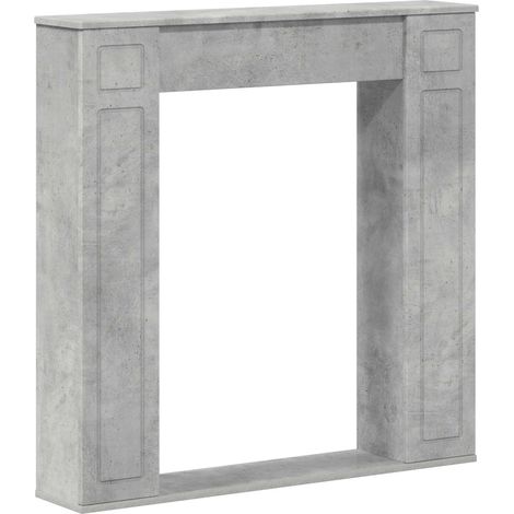 Kaminumrandung Betongrau 100 x 20 x 100 cm Holzwerkstoff vidaXL (1/5)