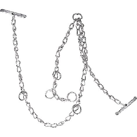 LEGAME PER BOVINO a maglia ritorta - 3 capi N. 19 - cm. 45- 6 pezzi - MADE IN ITALY