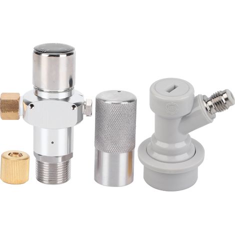 Régulateur d'azote 0-30 PSI pour café, chargeur à gaz avec raccord rapide ball-lock en alliage d'aluminium mini. (1/5)