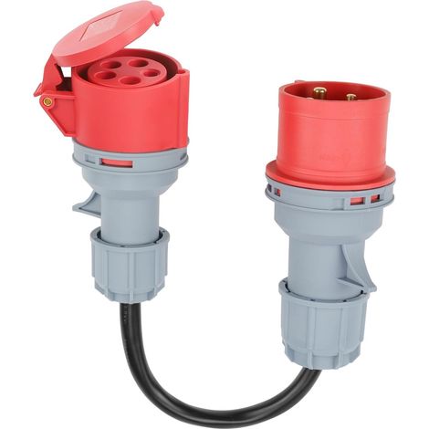 CHRI adapter for high current, CEE 32A to 16A adapter, 5 x 2.5 mm² 16A 415V high current cable