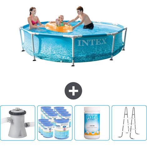 Intex Piscina con struttura Rotonda - 305x76 cm - 7-pezzi SCB96 (1/4)