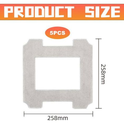 Chiffon Microfibre - Pour Robot Lave-Vitres Winbot W1 W1 Pro - Lavable Réutilisable - Lot de 4 (1/5)