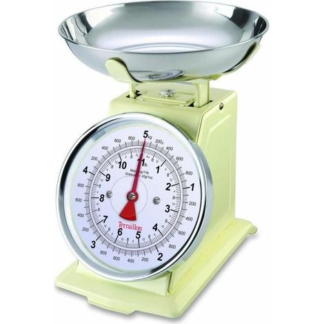 Terraillon Tradition 500 balanza de cocina crema 5 kg