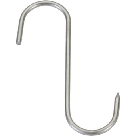 Schlachterhaken aus Edelstahl 18/8, Länge 16 cm, 3er Blister (1/2)